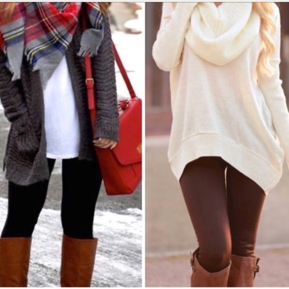 LANA • Burgundy Fleece Leggings - Picture 4 of 5